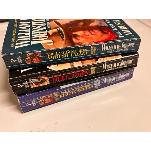 William W. Johnstone The Last Gunfighter Book Lot of 3, Ambush, Killing, Hell - Picture 3 of 5